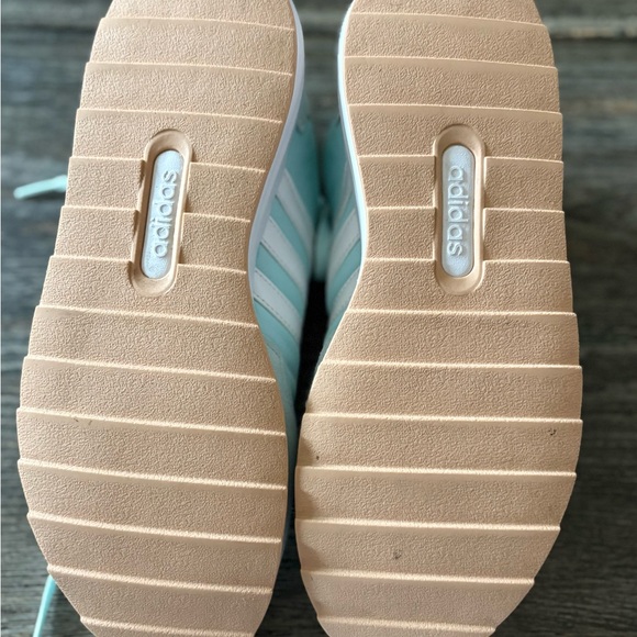 Adidas Baby Blue and White Sneakers - Picture 2 of 6